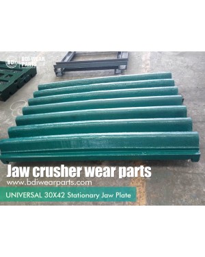 UNIVERSAL 30X42 Stationary Jaw Supper Tooth Re-designed from OEM Jaw crusher wear parts